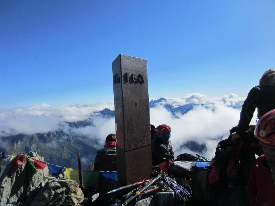 Vista della cima del Monte Disgrazia