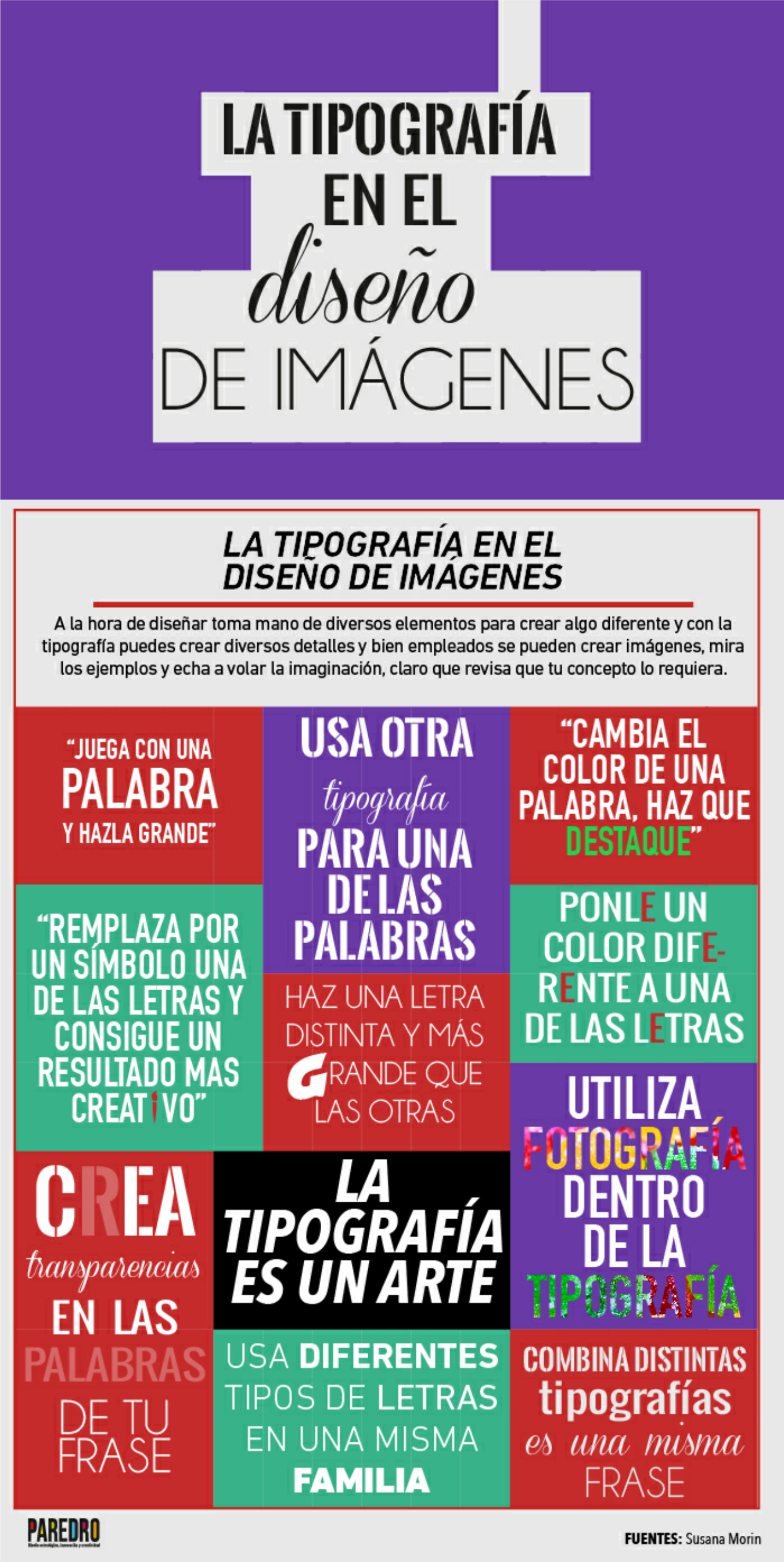 Tipogía en el diseño de imágenes