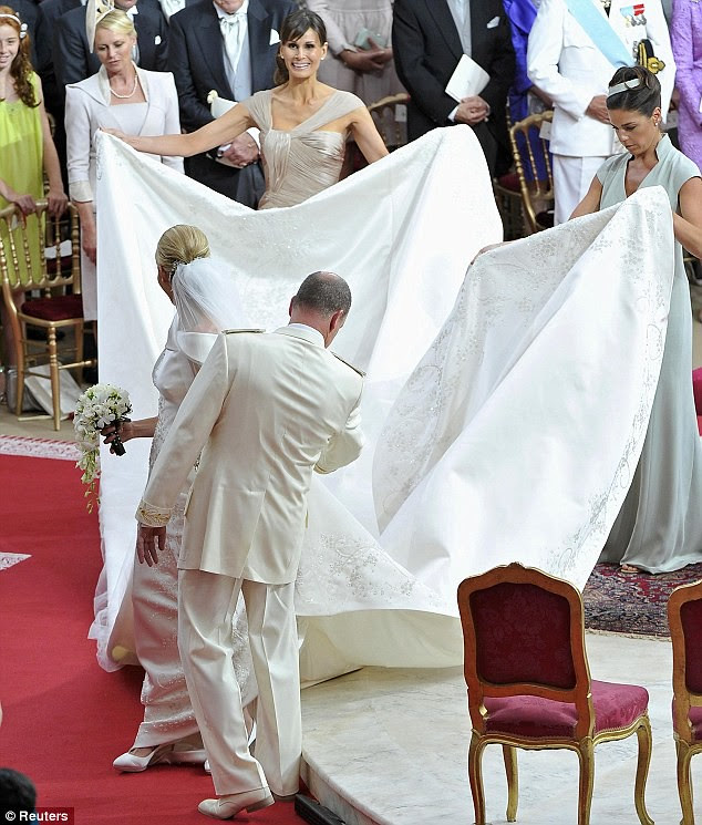 The Princess bride  Monaco  Charlene and Prince Albert ceremony The Princess bride  Monaco  Charlene and Prince Albert ceremony  7