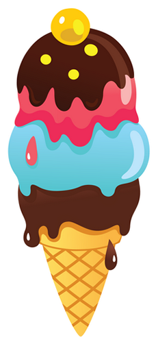 Dessin Cornet De Glace / Coloriage De Glaces Et ...