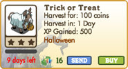 FarmVille Trick Or Treat Market Info FvLegends.Com