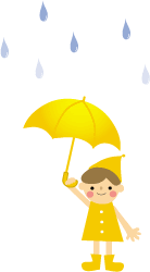 梅雨 雨 傘 のイラスト 無料 フリー素材
