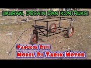 Ketahui Ukuran Desain Kontruksi Pangkon Besi Gerobak Alumunium Model Di Tarik Motor, Paling Dicari!