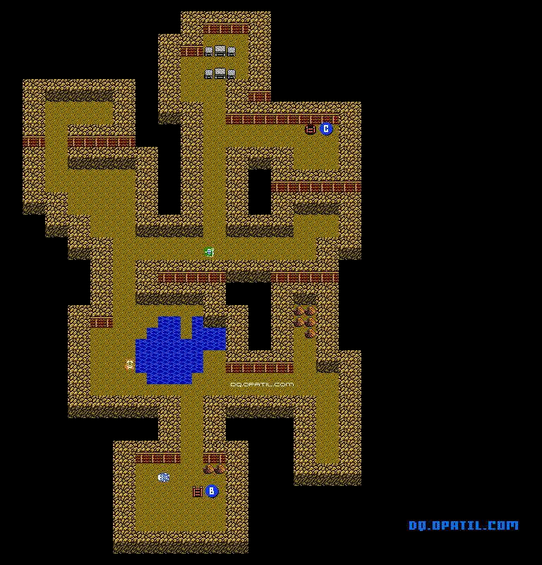 アッテムト鉱山 第5章 マップ Dq4 全ての町 ダンジョンのマップ一覧 Fc版ドラゴンクエスト4 完全攻略 Dragon Quest4 ゲーム攻略メモ