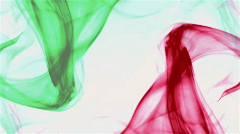italian flag formed  green red smoke white background