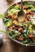 Roasted Cauliflower Salad with Creamy Honey Mustard Vinaigrette.