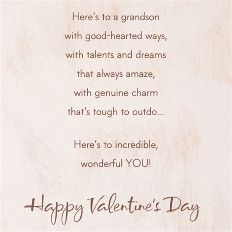  incredible grandson valentines day card greeting cards hallmark