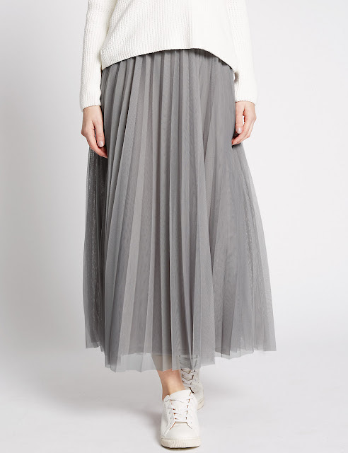 Marks and Spencer Mesh A Line Skirt