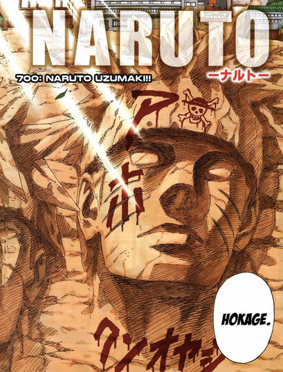 Oda S Chapter 766 Cover Page Tribute To Naruto Onepiece