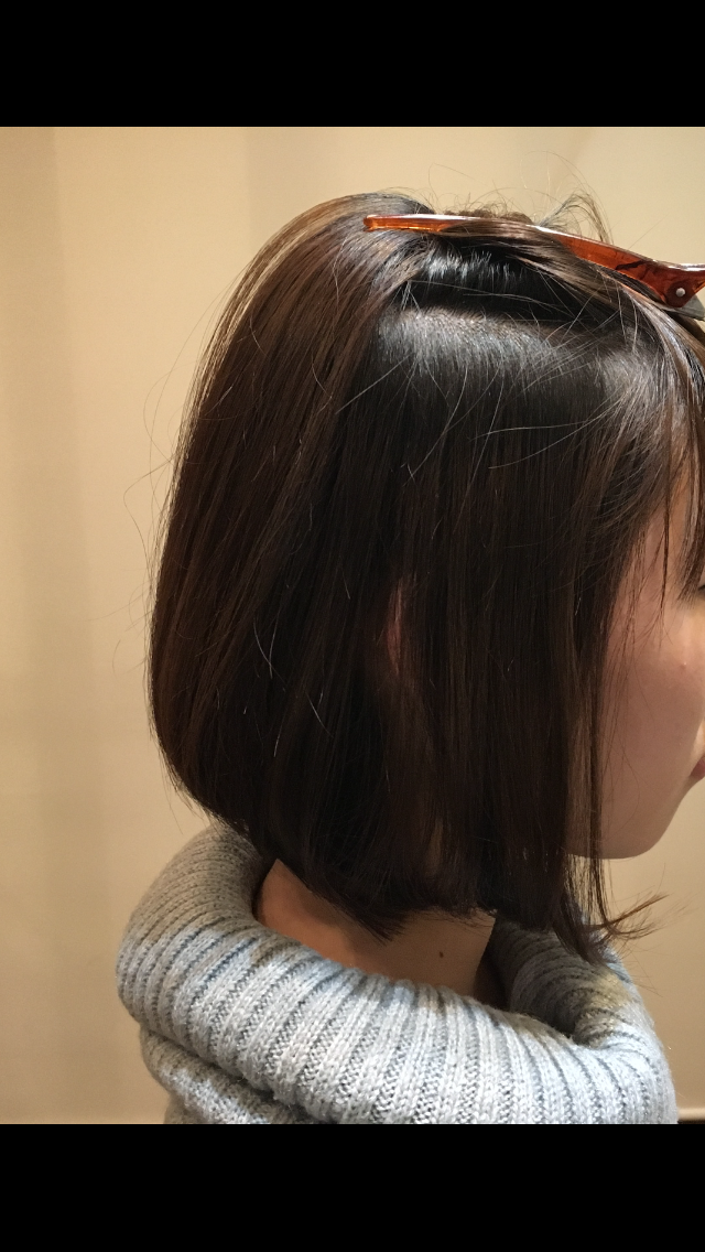 ボブで外巻きミックスの巻き方