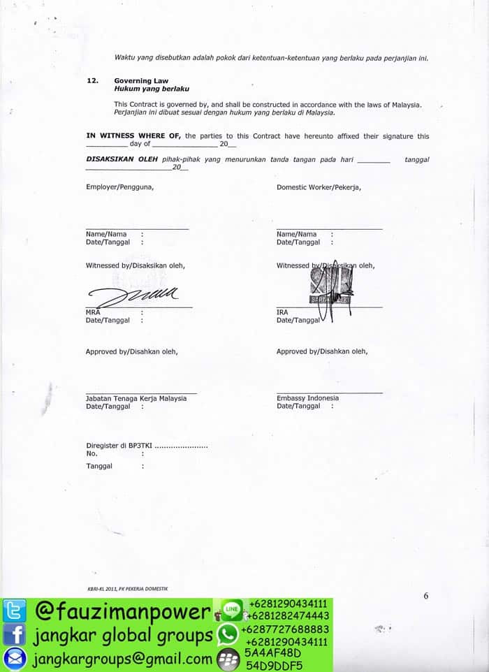 EMPLOYMENT CONTRACT MALAYSIA - Jangkar Global Groups