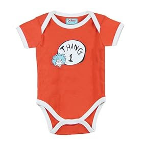 Dr. Seuss Thing One Red Bodysuit Onesie