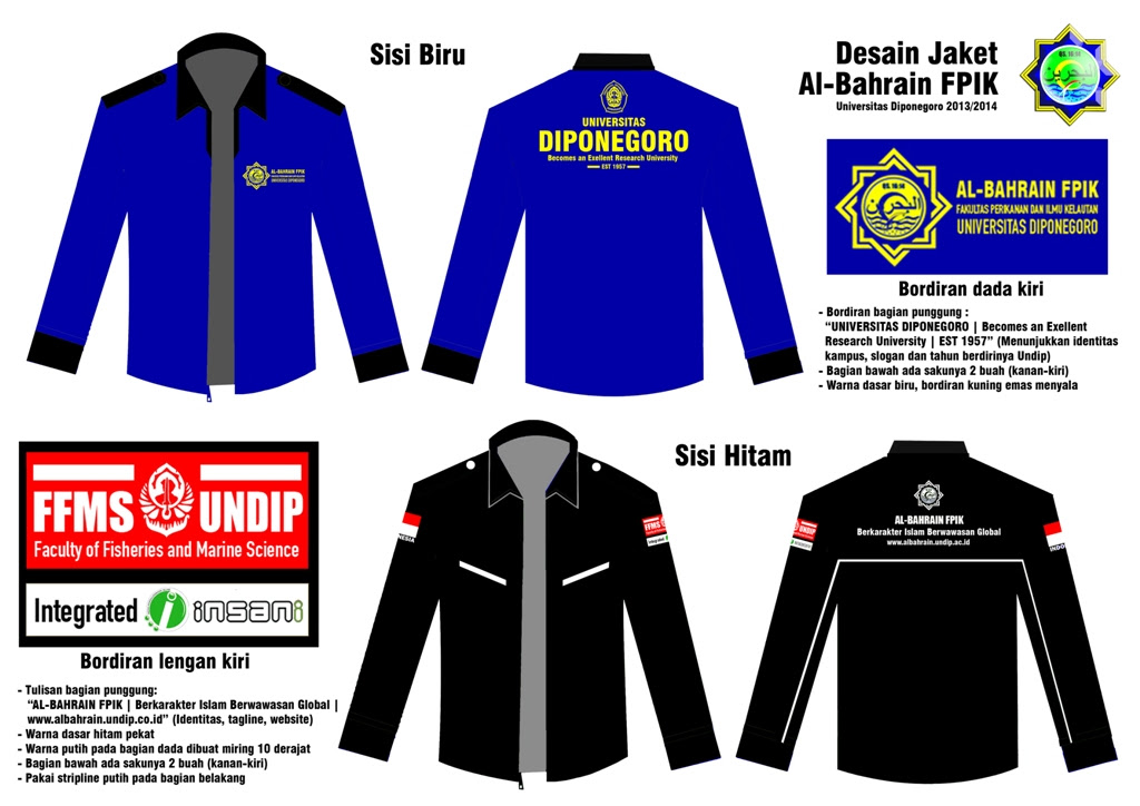 Desain Jaket Al Bahrain FPIK Universitas Diponegoro Desain Jaket Al Bahrain FPIK Universitas Diponegoro