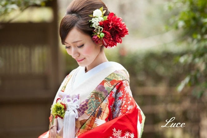 着物 髪型 結婚式 美しい髪