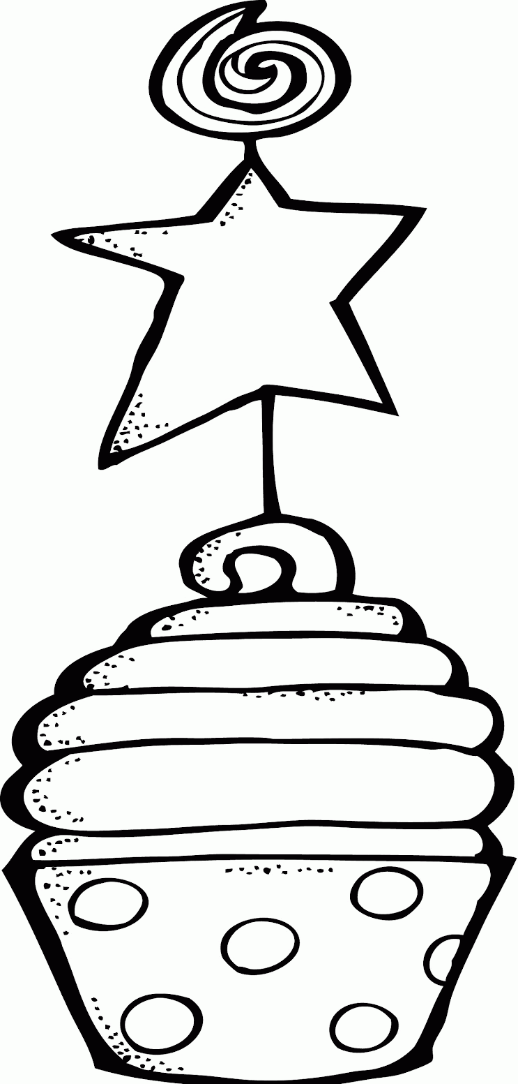 Cupcake Printable Coloring Pages - Coloring Home