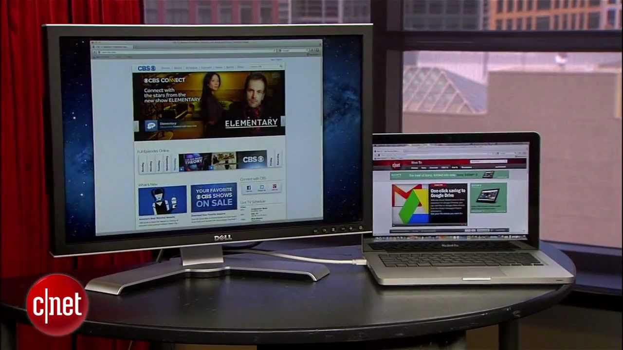 CNET How to: Add a second monitor to your computer - YouTube