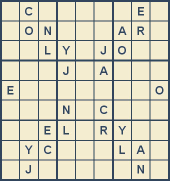 Mystery Godoku Puzzle for August 27, 2007