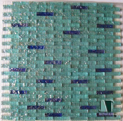 Glass Tile Break Front Brick Design