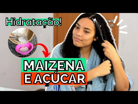 HIDRATAÇÃO DE MAIZENA E AÇÚCAR | ADEUS CABELO RESSECADO E SEM VIDA