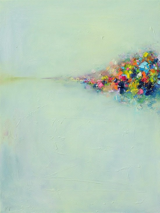 Abstract Landscape 3 Fine Art Giclee PRINT 8.5x11 from original oil painting