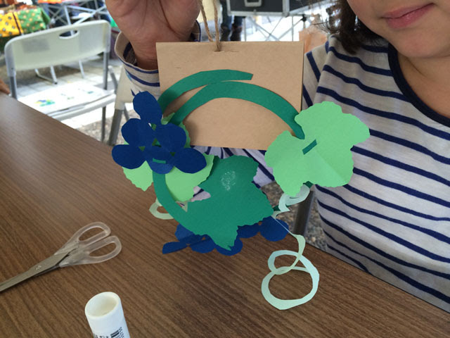 切り紙モビールワークショップ Mayumi Arakawa