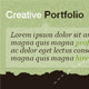 Creative Portfolio