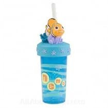 Finding Nemo 12 Oz. 3D Drink Bottle Cup Tumbler with Straw