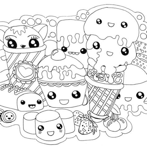  cute food coloring pages many snacks free printable coloring pages