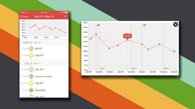 Feevy Tracks Your Child's Fever, or Other Symptoms Of Illness