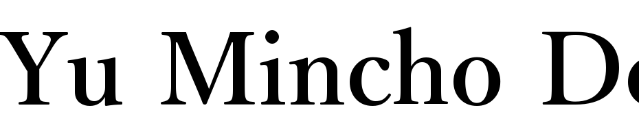 Yu Mincho