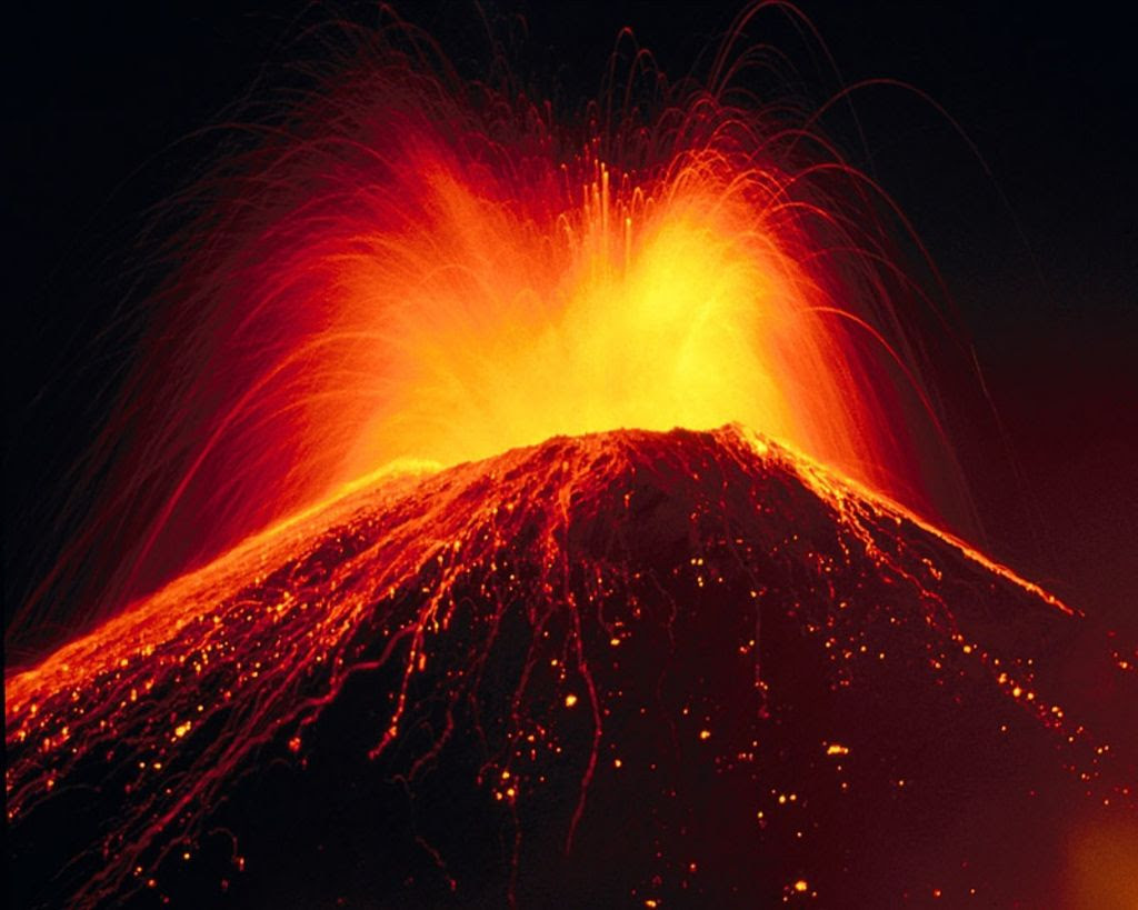 volcan en erupcion condition