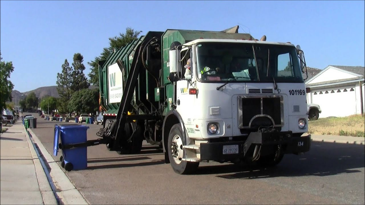 Waste Management Garbage Trucks - YouTube