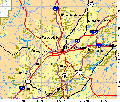 Birmingham, Alabama (AL) profile: population, maps, real estate ...