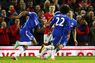 Chelsea's Didier Drogba celebrates scoring his sides first goal