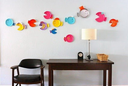 Platos de plastico 2 Platos de plástico: La materia prima de una decoración original