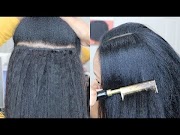 Trends YOU CAN T TELL ISSA WEAVE Old Skool Glue In Weave Tutorial Asteria Kinky Straight Hair, Newest!