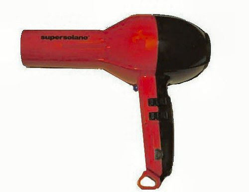Supersolano 232rb 1875 Watt Professional Ceramic Toumaline Dryer, Red/black