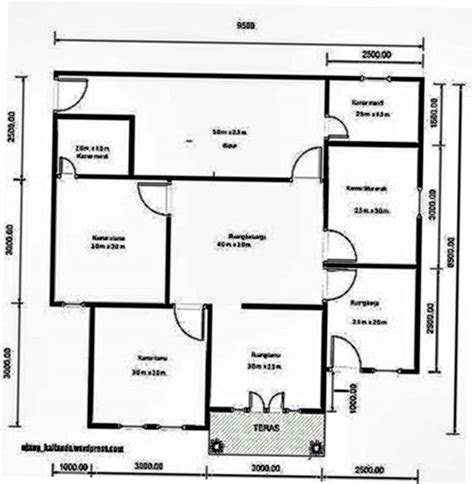 gambar desain rumah    meter contoh