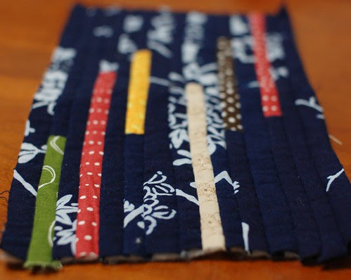 How to make a string quilt pouch 7