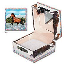 Horse Running in Water Mini Treasure box by Enchantmints