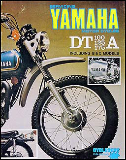 1974-1975-1976 Yamaha DT Enduro Shop Manual DT100 DT125 ...