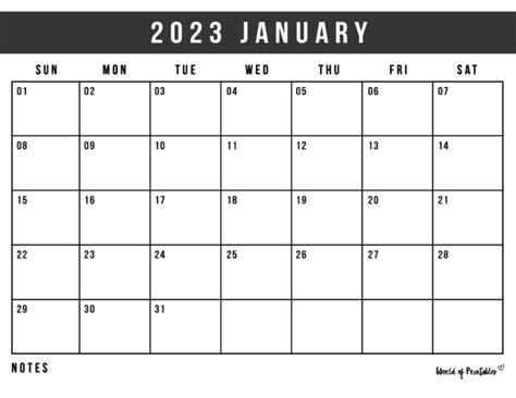printable january  calendars world  printables