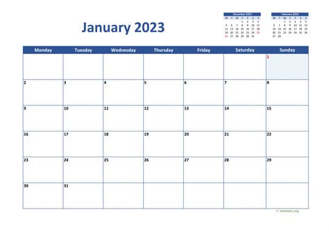 Doesn't get easier than that. monthly calendar 2023 printable uk imagesee
