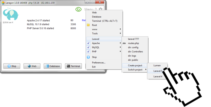 Laragon Menu Click.png