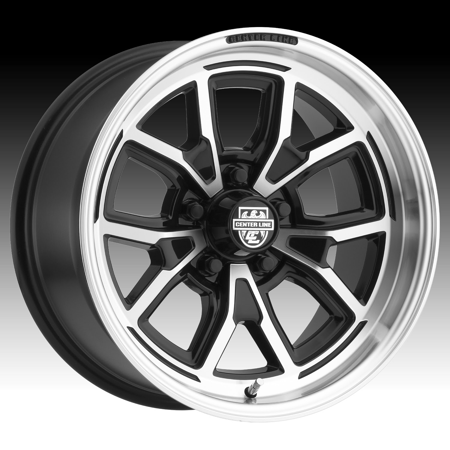 Center Line 633MB CM4 Machined Black Custom Wheels Rims Centerline