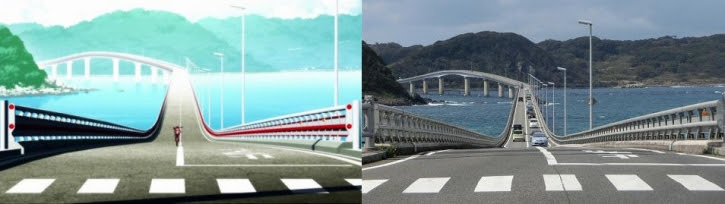物語 シリーズ セカンドシーズン 角島大橋 舞台探訪 聖地巡礼 ホクロを結んで星座をつくれ 舞台探訪