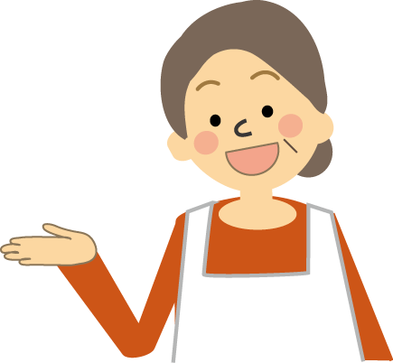 無料イラスト 人物 おばさんのイラスト3