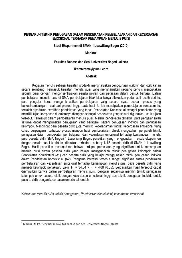 Contoh artikel hasil penelitian baru