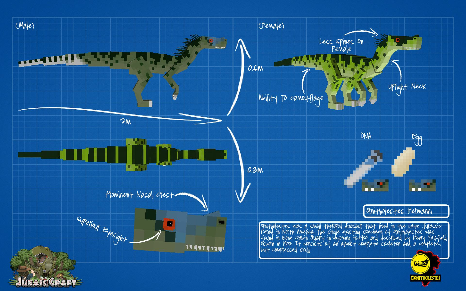 JurassiCraft - Bringing dinosaurs to life - Minecraft Mods 