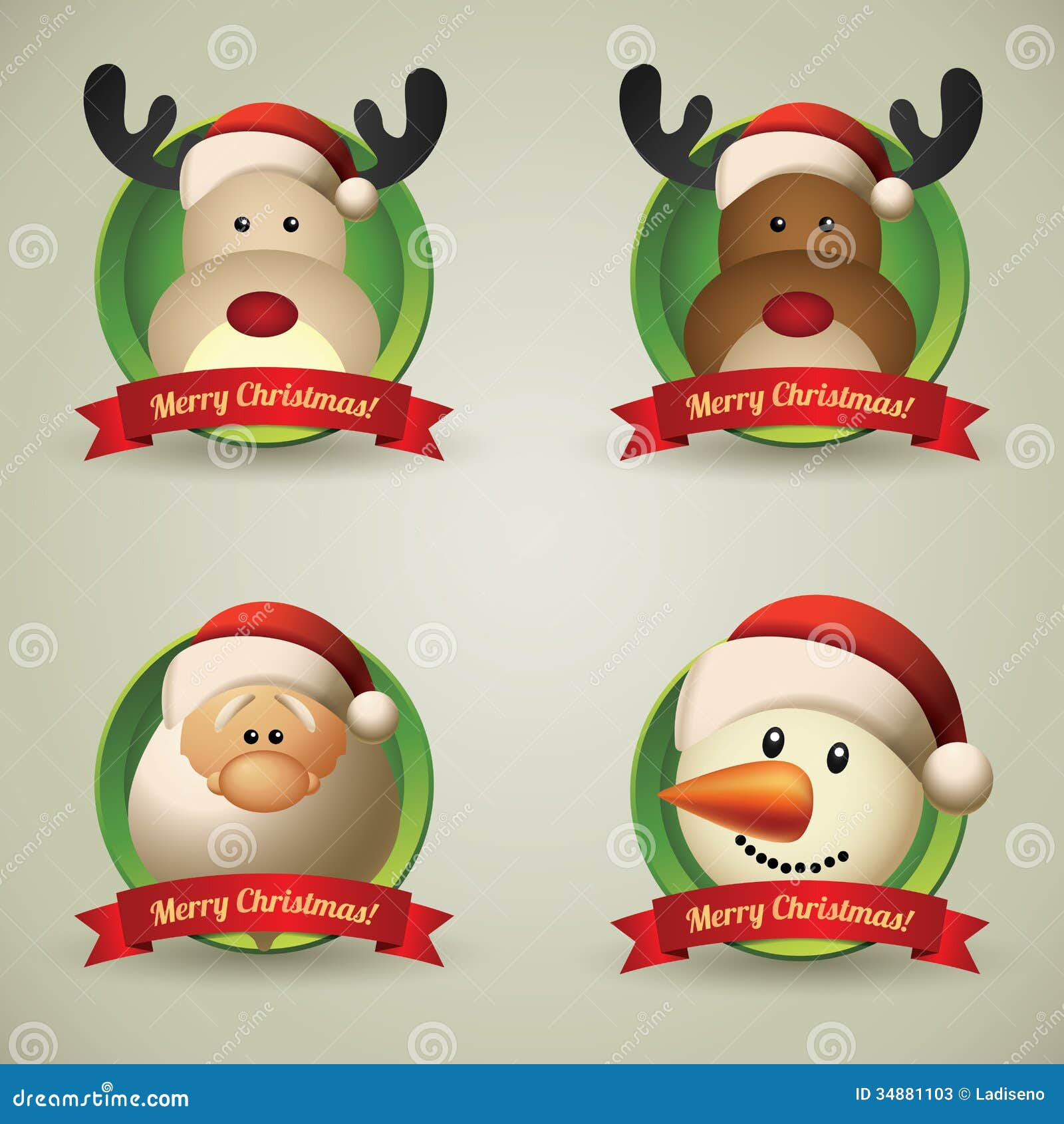 Christmas Characters Stock Photos - Image: 34881103